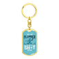 I Am A Plumber Swivel Keychain Dog Tag Stainless Steel or 18k Gold-Express Your Love Gifts