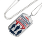 I Am A Veteran Dog Tag Stainless Steel or 18k Gold 24" Chain-Express Your Love Gifts