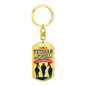 I Am A Veteran Swivel Keychain Dog Tag Stainless Steel or 18k Gold-Express Your Love Gifts