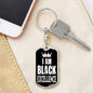 I Am Black Excellence Dog Tag Pendant Keychain Stainless Steel or 18k Gold-Express Your Love Gifts