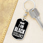 I Am Black Excellence Dog Tag Pendant Keychain Stainless Steel or 18k Gold-Express Your Love Gifts