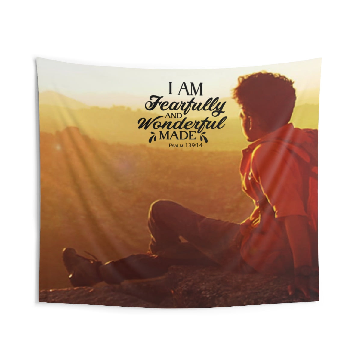 I am Fearfully and Wonderfully Made Wall Hanging Tapestry-Express Your Love Gifts