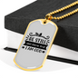 I Am God Necklace Stainless Steel or 18k Gold Dog Tag 24" Chain-Express Your Love Gifts