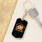 I Am In Love With Crypto Crypto Keychain Stainless Steel or 18k Gold Dog Tag Keyring-Express Your Love Gifts
