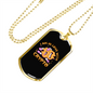 I Am In Love With Crypto Crypto Necklace Stainless Steel or 18k Gold Dog Tag 24" Chain-Express Your Love Gifts