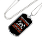 I Am One Fire Firefighter Gift Stainless Steel or 18k Gold Dog Tag 24" Chain-Express Your Love Gifts