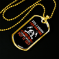 I Am One Fire Firefighter Gift Stainless Steel or 18k Gold Dog Tag 24" Chain-Express Your Love Gifts