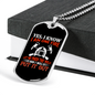 I Am One Fire Firefighter Gift Stainless Steel or 18k Gold Dog Tag 24" Chain-Express Your Love Gifts