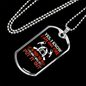 I Am One Fire Firefighter Gift Stainless Steel or 18k Gold Dog Tag 24" Chain-Express Your Love Gifts