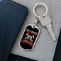 I Am One Fire Firefighter Keychain Stainless Steel or 18k Gold Dog Tag Keyring-Express Your Love Gifts