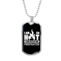 I Am So Hot Firefighter Gift Stainless Steel or 18k Gold Dog Tag 24" Chain-Express Your Love Gifts