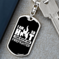 I Am So Hot Firefighter Keychain Stainless Steel or 18k Gold Dog Tag Keyring-Express Your Love Gifts
