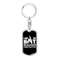 I Am So Hot Firefighter Keychain Stainless Steel or 18k Gold Dog Tag Keyring-Express Your Love Gifts