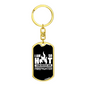 I Am So Hot Firefighter Keychain Stainless Steel or 18k Gold Dog Tag Keyring-Express Your Love Gifts