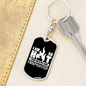 I Am So Hot Firefighter Keychain Stainless Steel or 18k Gold Dog Tag Keyring-Express Your Love Gifts
