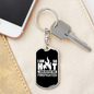 I Am So Hot Firefighter Keychain Stainless Steel or 18k Gold Dog Tag Keyring-Express Your Love Gifts