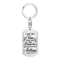 I Am The Vine Bible Verse Clear Keychain Stainless Steel or 18k Gold Dog Tag Keyring-Express Your Love Gifts