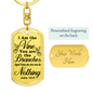 I Am The Vine Bible Verse Clear Keychain Stainless Steel or 18k Gold Dog Tag Keyring-Express Your Love Gifts