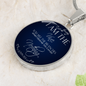 I Am The Vine Blue John 15:5 Circle Necklace Stainless Steel or 18k Gold 18-22"-Express Your Love Gifts