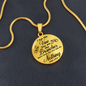 I Am The Vine Clear John 15:5 Circle Necklace Stainless Steel or 18k Gold 18-22"-Express Your Love Gifts
