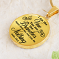 I Am The Vine Clear John 15:5 Circle Necklace Stainless Steel or 18k Gold 18-22"-Express Your Love Gifts