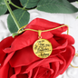 I Am The Vine Clear John 15:5 Circle Necklace Stainless Steel or 18k Gold 18-22"-Express Your Love Gifts
