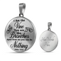 I Am The Vine Clear John 15:5 Circle Necklace Stainless Steel or 18k Gold 18-22"-Express Your Love Gifts