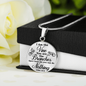 I Am The Vine Clear John 15:5 Circle Necklace Stainless Steel or 18k Gold 18-22"-Express Your Love Gifts