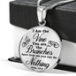 I Am The Vine Clear John 15:5 Circle Necklace Stainless Steel or 18k Gold 18-22"-Express Your Love Gifts