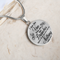 I Am The Vine Clear John 15:5 Circle Necklace Stainless Steel or 18k Gold 18-22"-Express Your Love Gifts