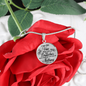 I Am The Vine Clear John 15:5 Circle Necklace Stainless Steel or 18k Gold 18-22"-Express Your Love Gifts