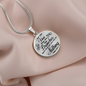 I Am The Vine Clear John 15:5 Circle Necklace Stainless Steel or 18k Gold 18-22"-Express Your Love Gifts