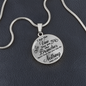 I Am The Vine Clear John 15:5 Circle Necklace Stainless Steel or 18k Gold 18-22"-Express Your Love Gifts
