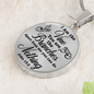 I Am The Vine Clear John 15:5 Circle Necklace Stainless Steel or 18k Gold 18-22"-Express Your Love Gifts