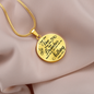 I Am The Vine Clear John 15:5 Circle Necklace Stainless Steel or 18k Gold 18-22"-Express Your Love Gifts