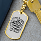 I Am The Way Christian Keychain Stainless Steel or 18k Gold Dog Tag Keyring-Express Your Love Gifts