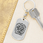 I Am The Way Christian Keychain Stainless Steel or 18k Gold Dog Tag Keyring-Express Your Love Gifts