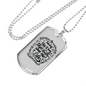 I Am The Way Necklace Stainless Steel or 18k Gold Dog Tag 24" Chain-Express Your Love Gifts