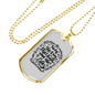 I Am The Way Necklace Stainless Steel or 18k Gold Dog Tag 24" Chain-Express Your Love Gifts