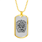 I Am The Way Necklace Stainless Steel or 18k Gold Dog Tag 24" Chain-Express Your Love Gifts