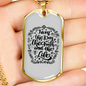 I Am The Way Necklace Stainless Steel or 18k Gold Dog Tag 24" Chain-Express Your Love Gifts
