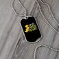 I Am With The Wind Horse Necklace Stainless Steel or 18k Gold Dog Tag 24" Chain-Express Your Love Gifts