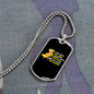 I Am With The Wind Horse Necklace Stainless Steel or 18k Gold Dog Tag 24" Chain-Express Your Love Gifts