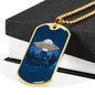 I Believe In UFO'S Necklace Stainless Steel or 18k Gold Dog Tag 24" Chain-Express Your Love Gifts