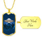 I Believe In UFO'S Necklace Stainless Steel or 18k Gold Dog Tag 24" Chain-Express Your Love Gifts