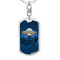 I Believe In UFOs Dog Tag Pendant Keychain Stainless Steel or 18k Gold-Express Your Love Gifts
