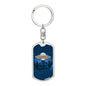 I Believe In UFOs Dog Tag Pendant Keychain Stainless Steel or 18k Gold-Express Your Love Gifts