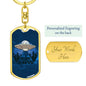 I Believe In UFOs Dog Tag Pendant Keychain Stainless Steel or 18k Gold-Express Your Love Gifts
