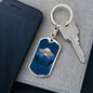 I Believe In UFOs Dog Tag Pendant Keychain Stainless Steel or 18k Gold-Express Your Love Gifts