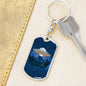 I Believe In UFOs Dog Tag Pendant Keychain Stainless Steel or 18k Gold-Express Your Love Gifts